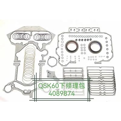 Liebherr Excavator Gasket Kit for Cummins QSK60 Engine Overhaul 4376323 4089874 4089202 4089200 Generator Set