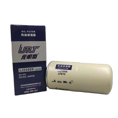 LF670 3889310 3313279 400508-00092 Oil Filter for DOOSAN SHANTUI DL08 DX300LC SHANTUI SD22 Bulldozer and YANMAR Forklift