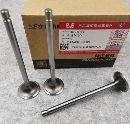 Cummins 3940735 Engine Intake Valve DONGFENG SHACMAN X3000 ISF3.8 Construction Machinery Parts