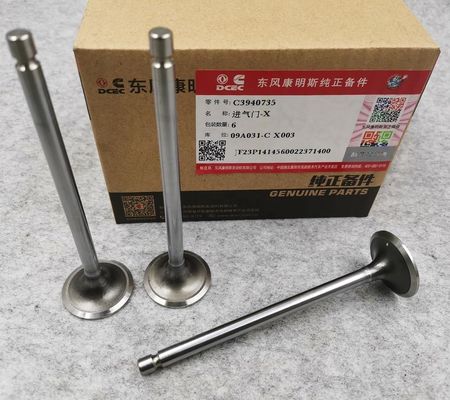 Cummins 3940735 Engine Intake Valve DONGFENG SHACMAN X3000 ISF3.8 Construction Machinery Parts