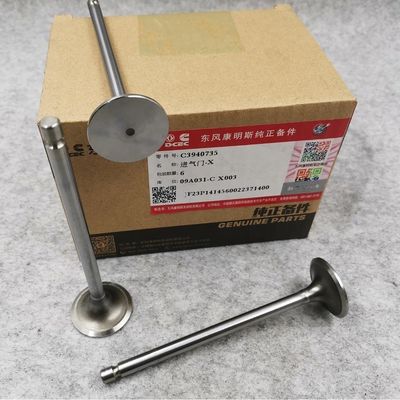 Cummins 3940735 Engine Intake Valve DONGFENG SHACMAN X3000 ISF3.8 Construction Machinery Parts