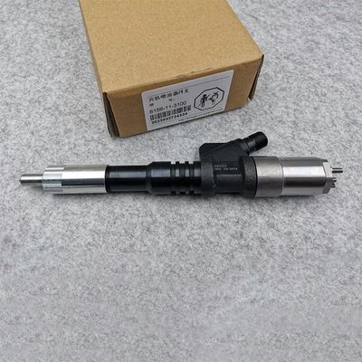 6156-11-3100 Komatsu Fuel Injector for WA470-5 PC450 PC400-7 Excavator Engine Genuine OEM Standard Size at Affordable