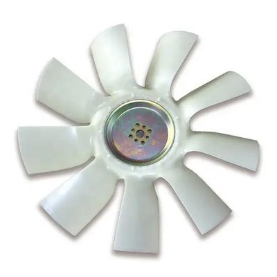 WHITE KF-01D021 Plastic Blades for KOMATSU PC300-7 6D114 Diesel Engine Excavator Air Cooler Fan Blade OE NO. KF-01D021