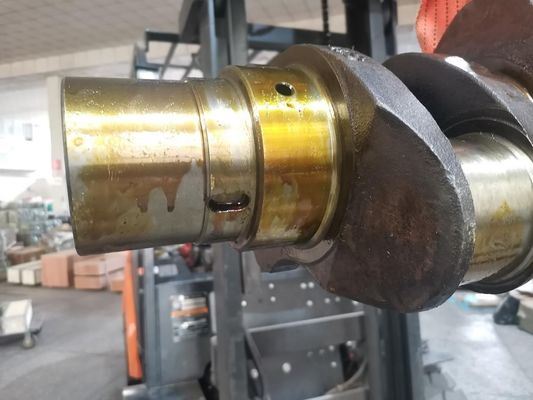 PC400-8 Komatsu Excavator Parts 6D125 Engine Alloy Steel Crankshaft Standard Size with 3 Months