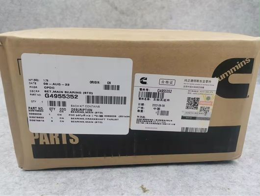 Replace 3357480 3978822 3978818 3978820 4955352 Bearings for Cummins Dongfeng 6BT 5.9 Engine Crankshaft Main Bearing Bush