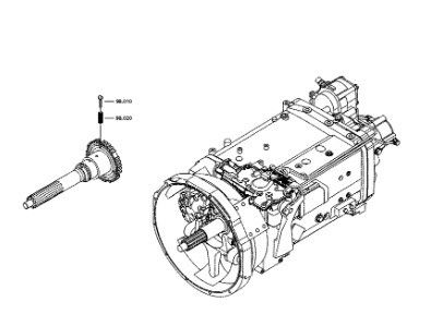 Sinotruk Howo SITRAK ZF Truck Gearbox Long Pump Shaft with Steel Material and Fast Shipping