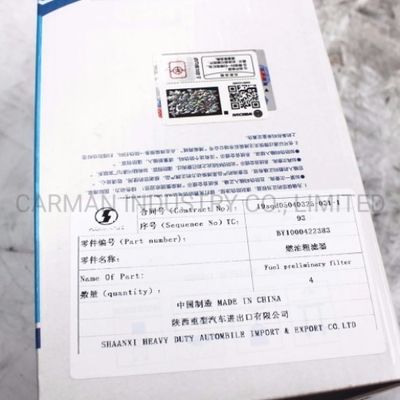 Filter Paper Design for WEICHAI Excavator Oil Element 1000588583 Truck Spare Parts
