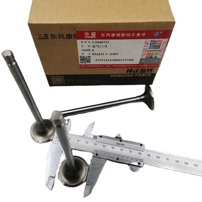 Cummins 3940735 Engine Intake Valve DONGFENG SHACMAN X3000 ISF3.8 Construction Machinery Parts