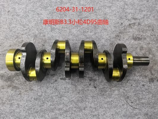 6204-31-1201 Komatsu Excavator Crankshaft for Cummins B3.3 4D95 Engine Standard Size and Construction Works