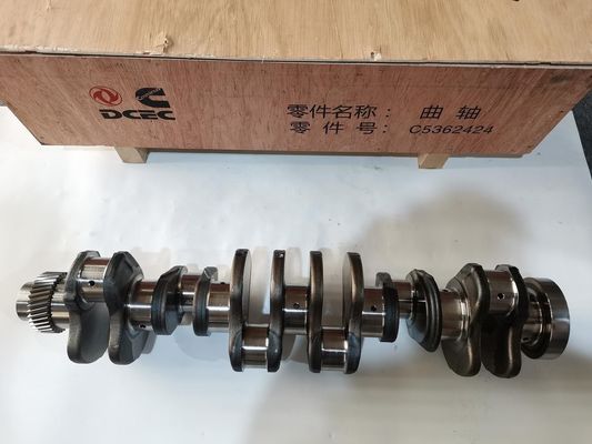 Standard Size 3929037 DCEC Dongfeng Cumminss 6BT5.9 Engine Crankshaft With Gear Design