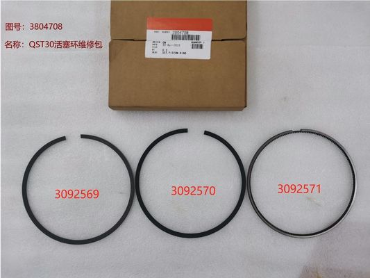 Aluminum Alloy 3804708 3092570 3092571 Piston Rings for Cummins Dongfeng QST30 Diesel Engine Parts Cylinder Piston Ring